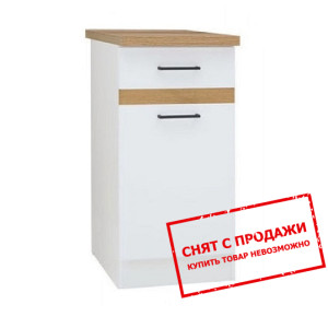 Тумба Junona Line D1D/40/82 P белый глянец BRW...